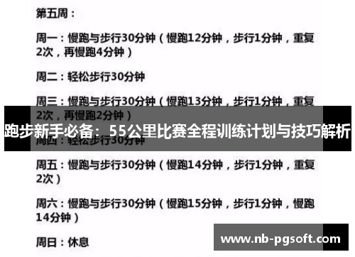 跑步新手必备：55公里比赛全程训练计划与技巧解析